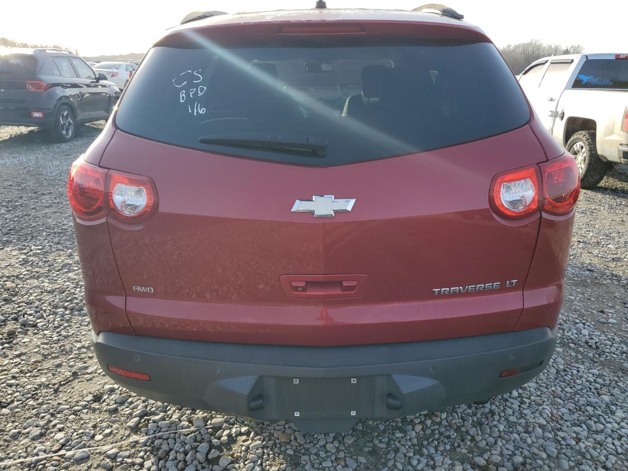 2012 Chevrolet Traverse VIN 1GNKVJED9CJ112569 Copart auction photo, all over damage thumbnail 6