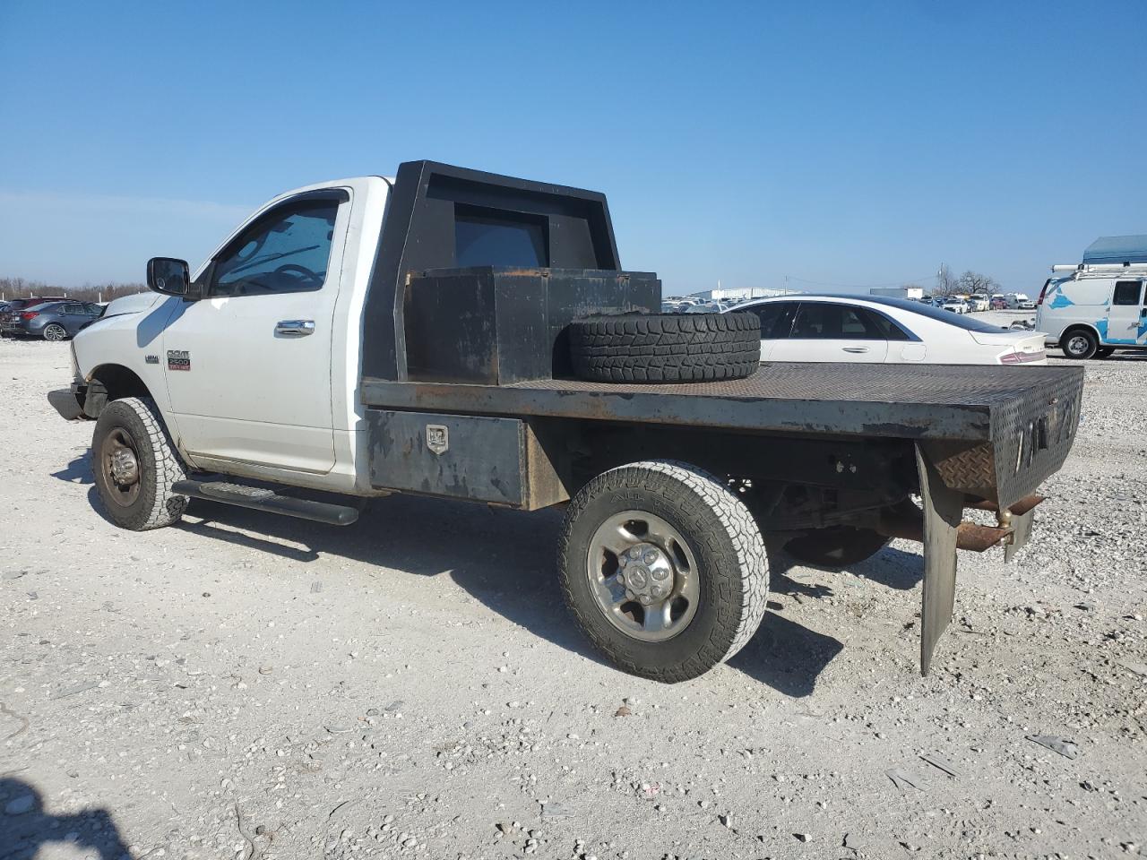 2010 Dodge RAM VIN 3D7LT2ET6AG121525 Copart auction photo, front end / top/roof damage thumbnail 2