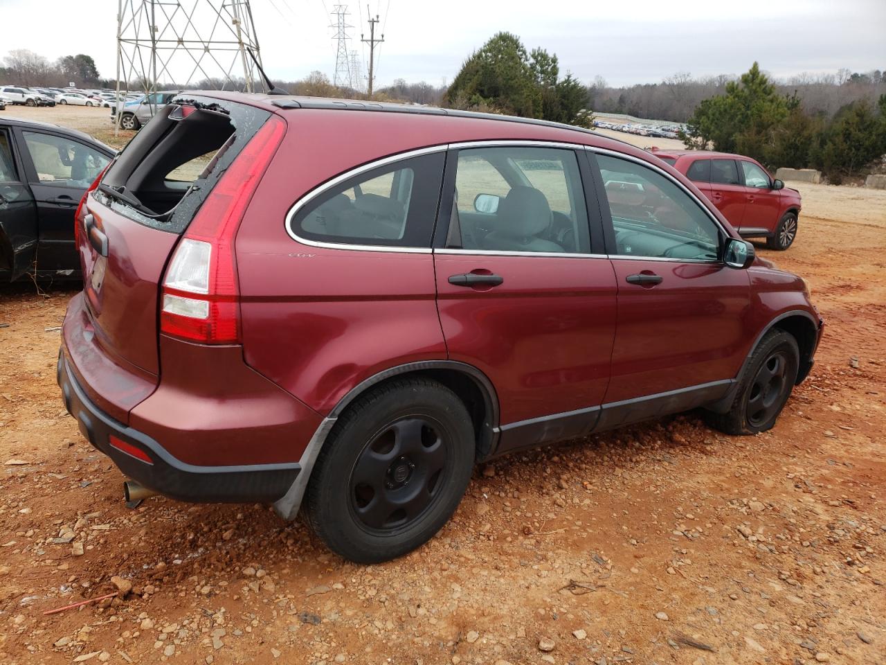 2007 Honda CR-V VIN 5J6RE48337L003234 Copart auction photo, rear end damage thumbnail 3