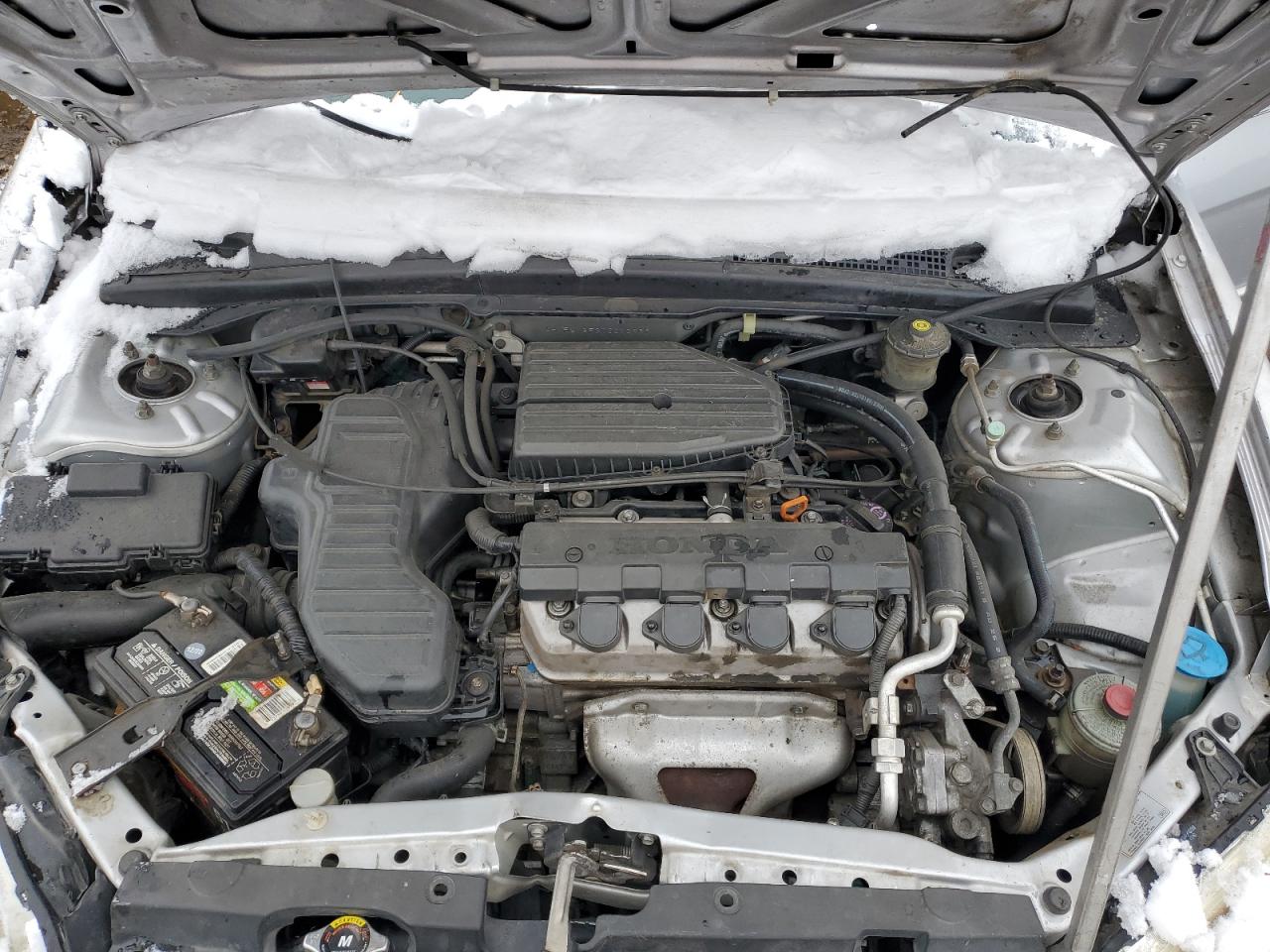 2001 Honda Civic VIN JHMES16531S010969 Copart auction photo, front end damage thumbnail 11