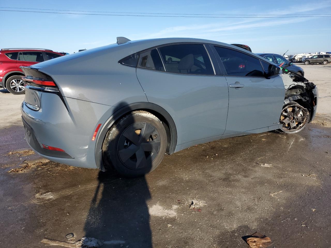 2024 Toyota Prius VIN JTDADABU9R3008785 Copart auction photo, front end / side damage thumbnail 3