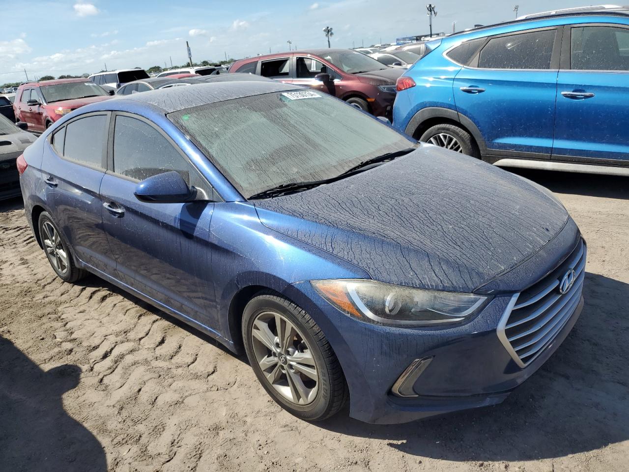 2017 Hyundai Elantra VIN 5NPD84LF3HH107611 Copart auction photo, water/flood damage thumbnail 4