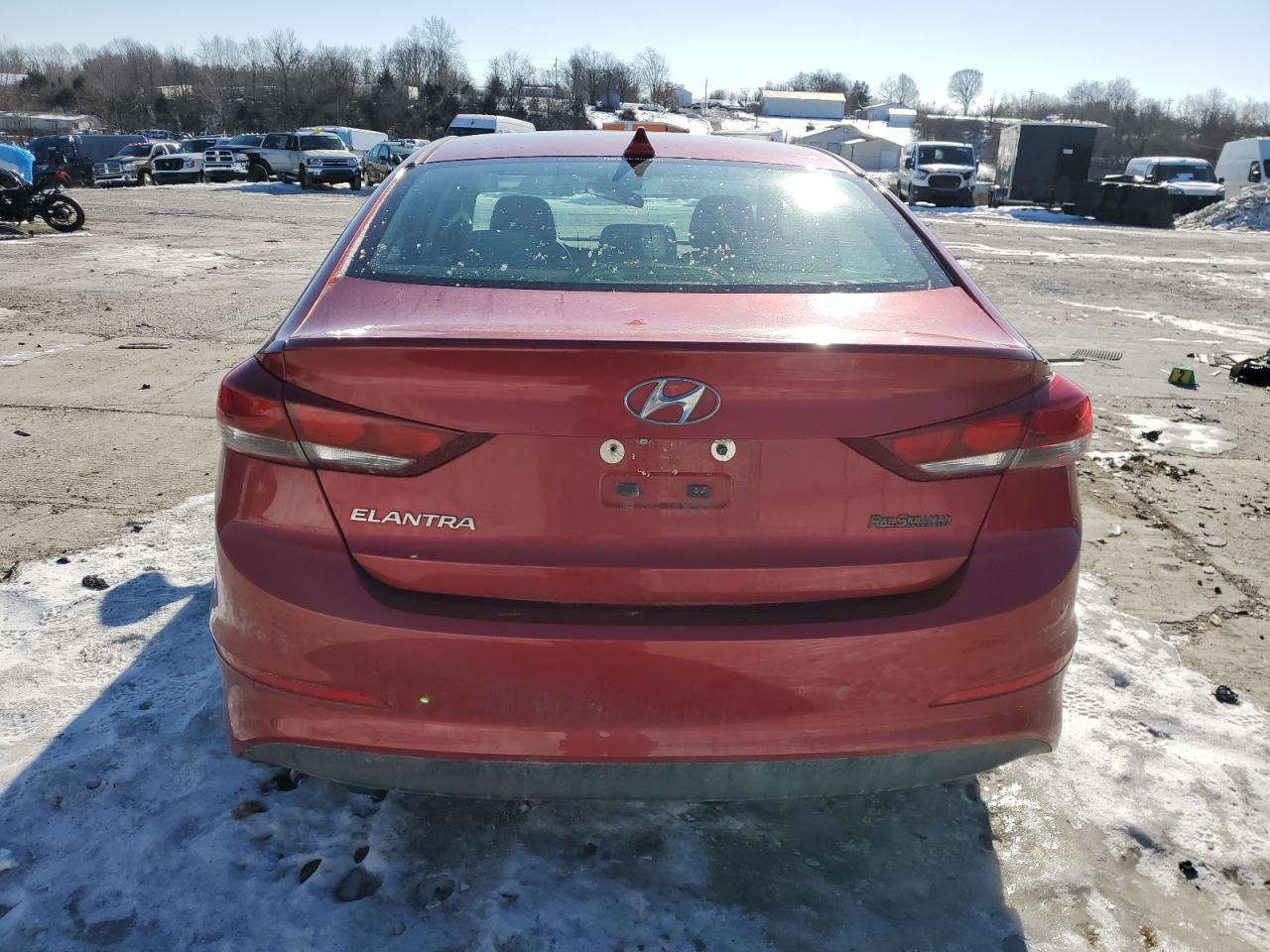 2018 Hyundai Elantra VIN 5NPD84LF2JH234453 Copart auction photo, front end / side damage thumbnail 6