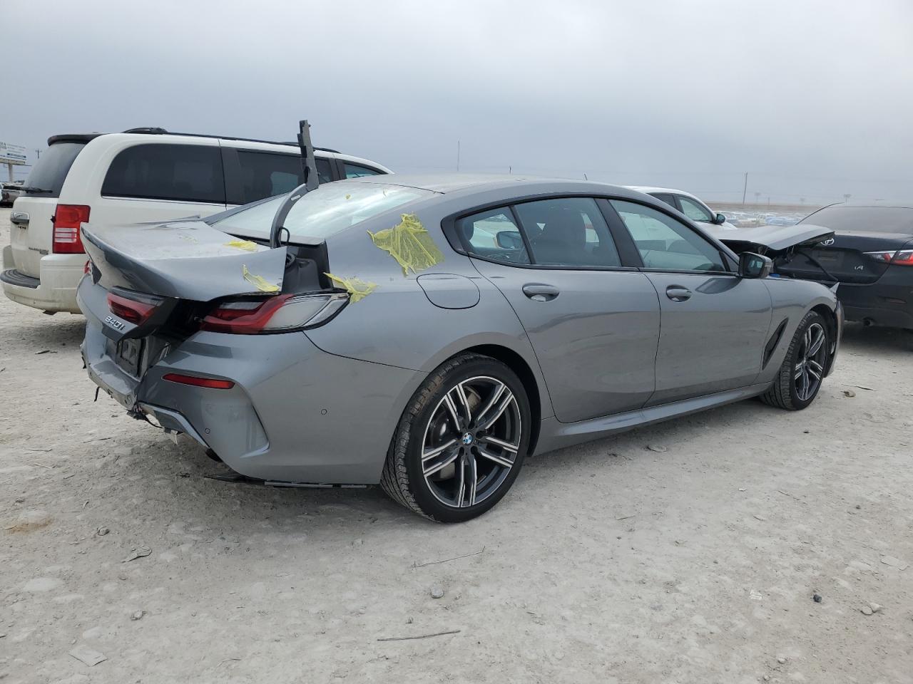 2024 BMW 8er VIN WBAGV4C09RCP54722 Copart auction photo, front end / rear end damage thumbnail 3