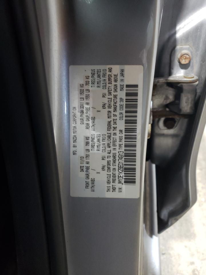 2014 Mazda 2 VIN JM1DE1KZ8E0174913 Copart auction photo, front end / side damage thumbnail 15