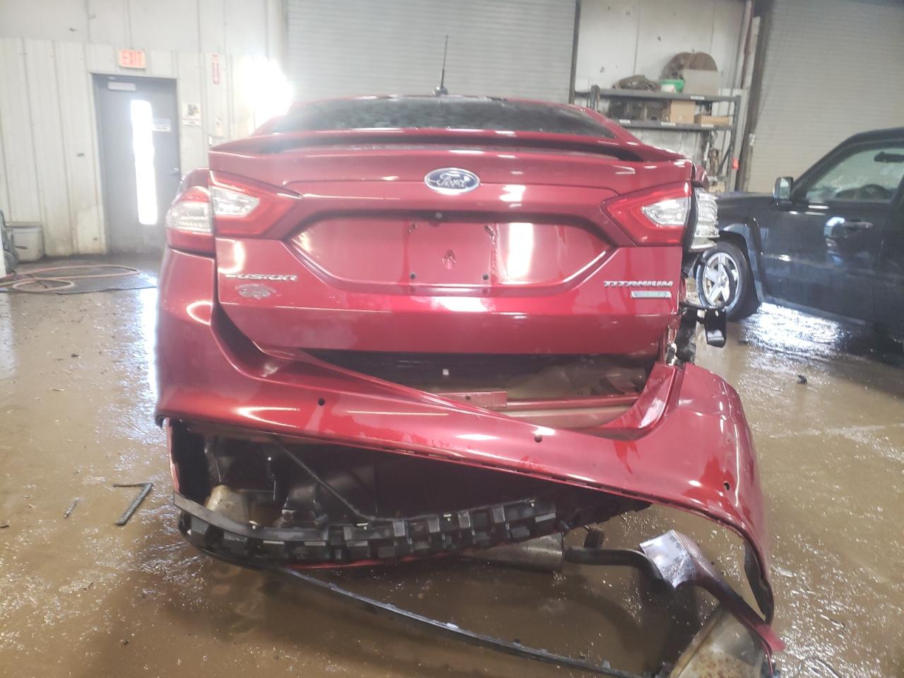 2016 Ford Fusion VIN 3FA6P0K93GR222789 Copart auction photo, rear end / side damage thumbnail 6