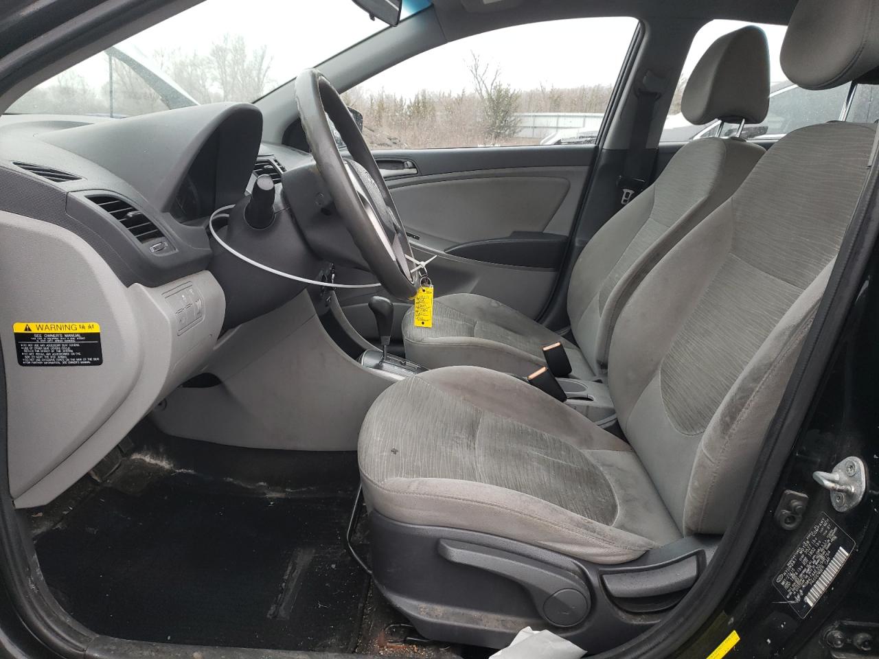 2016 Hyundai Accent VIN KMHCT4AE3GU947764 Copart auction photo, front end / side damage thumbnail 7
