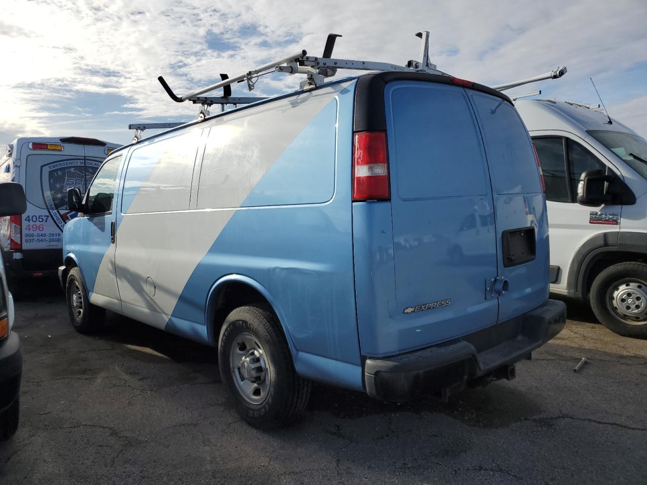 2016 Chevrolet Express VIN 1GCWGAFF3G1229008 Copart auction photo, mechanical damage thumbnail 2