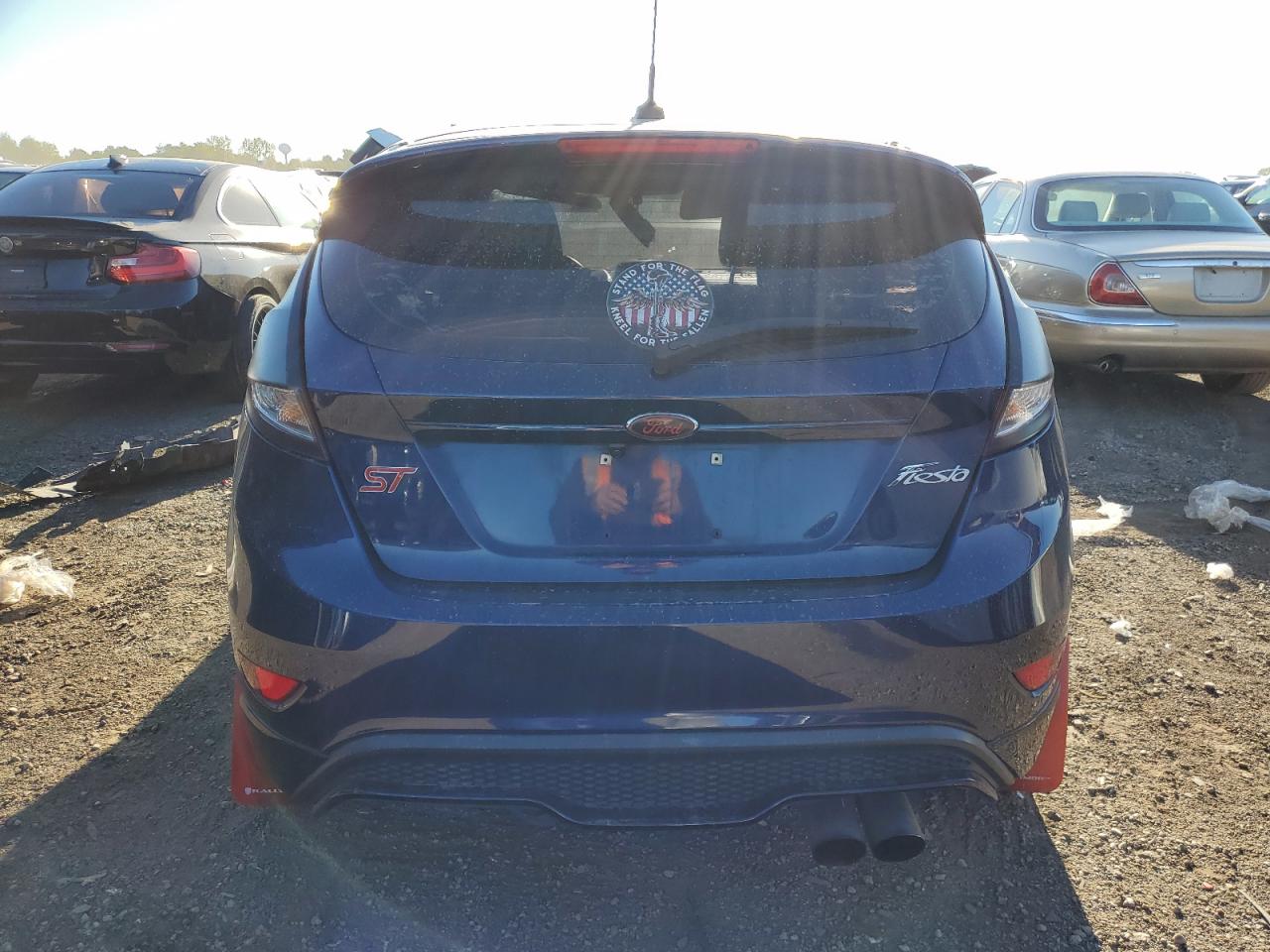2016 Ford Fiesta VIN 3FADP4GX0GM205063 Copart auction photo, top/roof damage thumbnail 6
