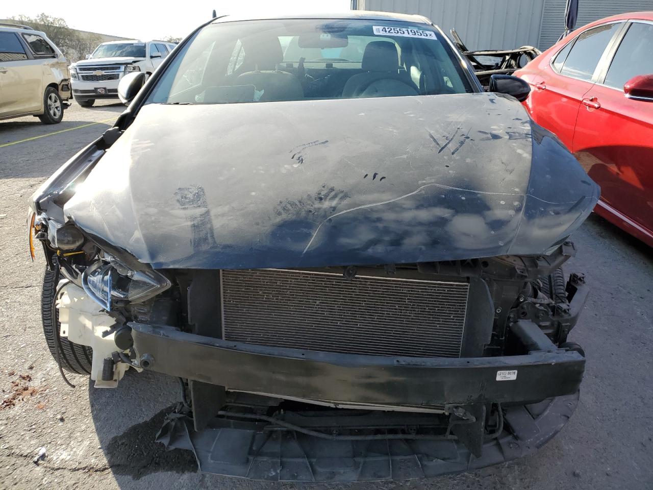 2018 Hyundai Elantra VIN KMHD84LF8JU493093 Copart auction photo, front end / side damage thumbnail 5