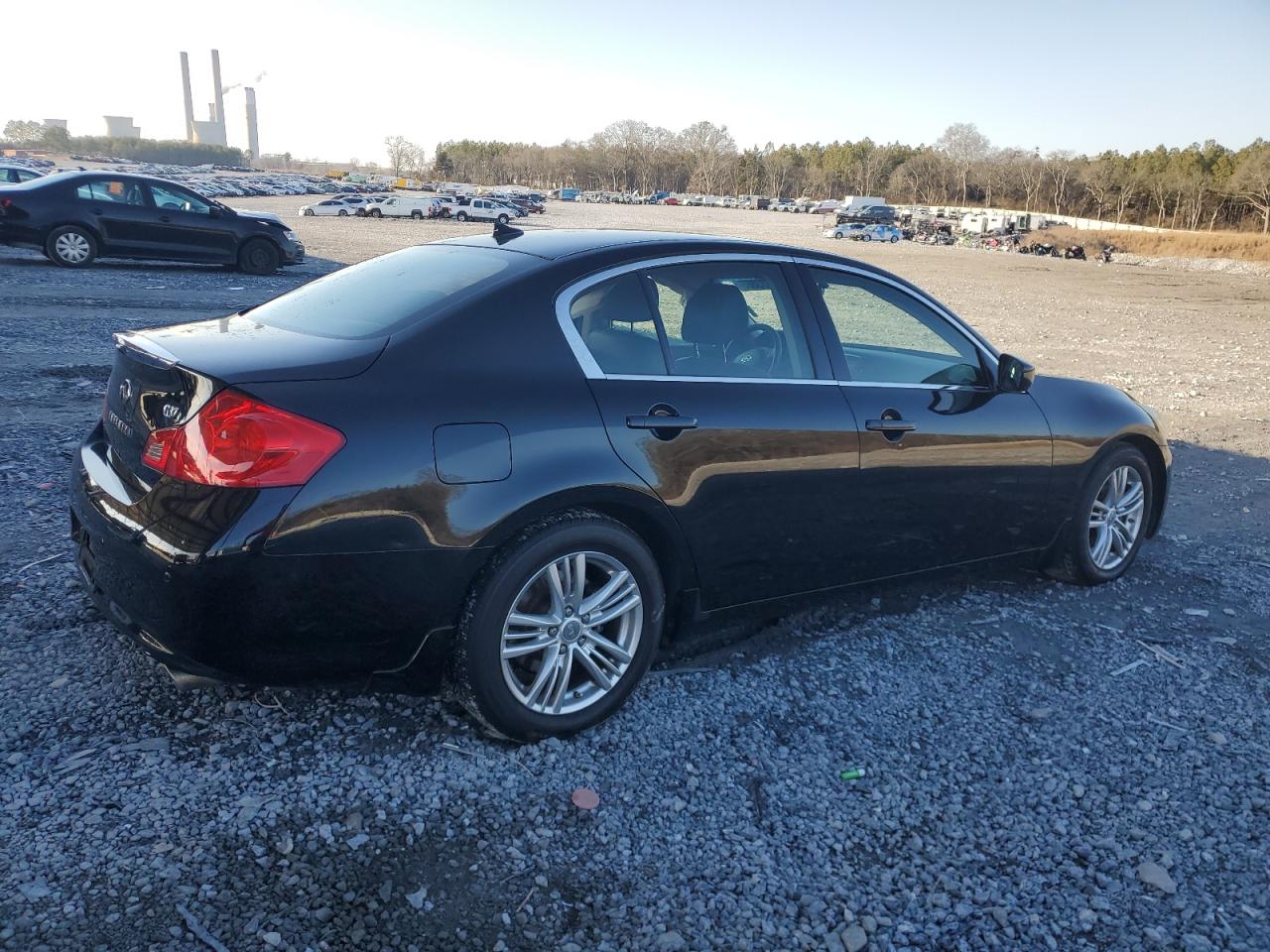 2013 Infiniti G VIN JN1CV6AP9DM302935 Copart auction photo, side / rear end damage thumbnail 3
