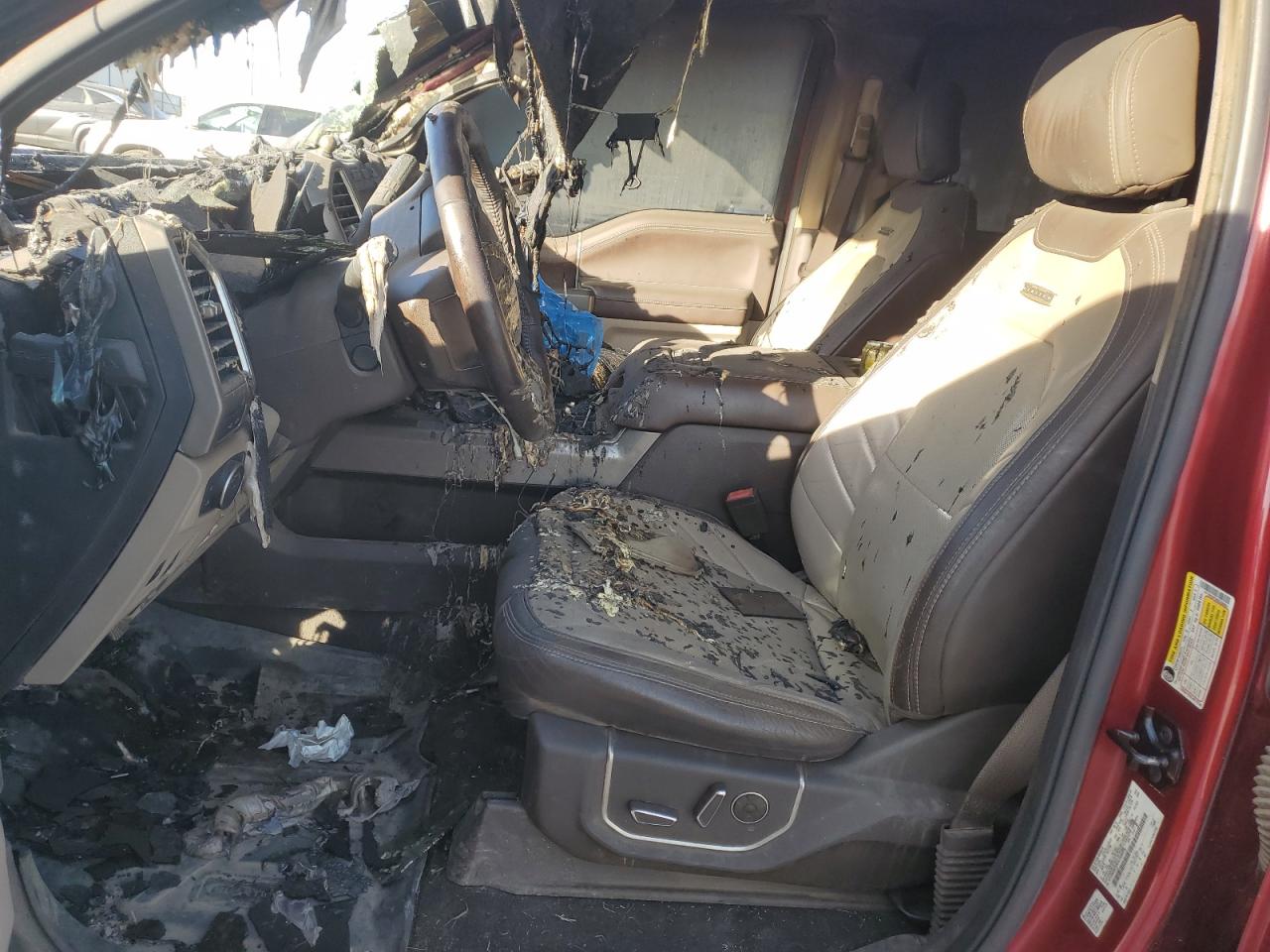 2019 Ford F250 VIN 1FT7W2BTXKEC56863 Copart auction photo, burn - engine / burn - interior damage thumbnail 7