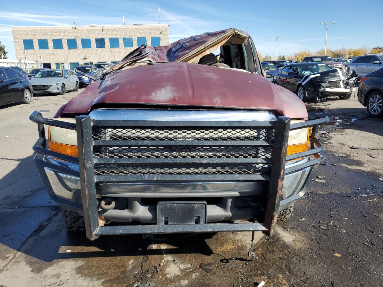 1999 Ford F250 VIN 1FTNW21F7XEE89478 Copart auction photo, rollover damage thumbnail 5