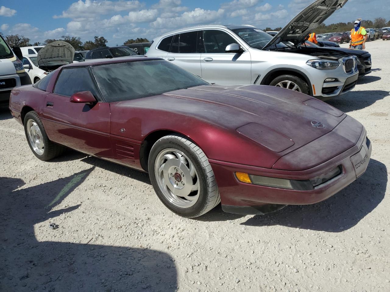 1993 Chevrolet Corvette VIN 1G1YY23PXP5100516 Copart auction photo, water/flood damage thumbnail 4
