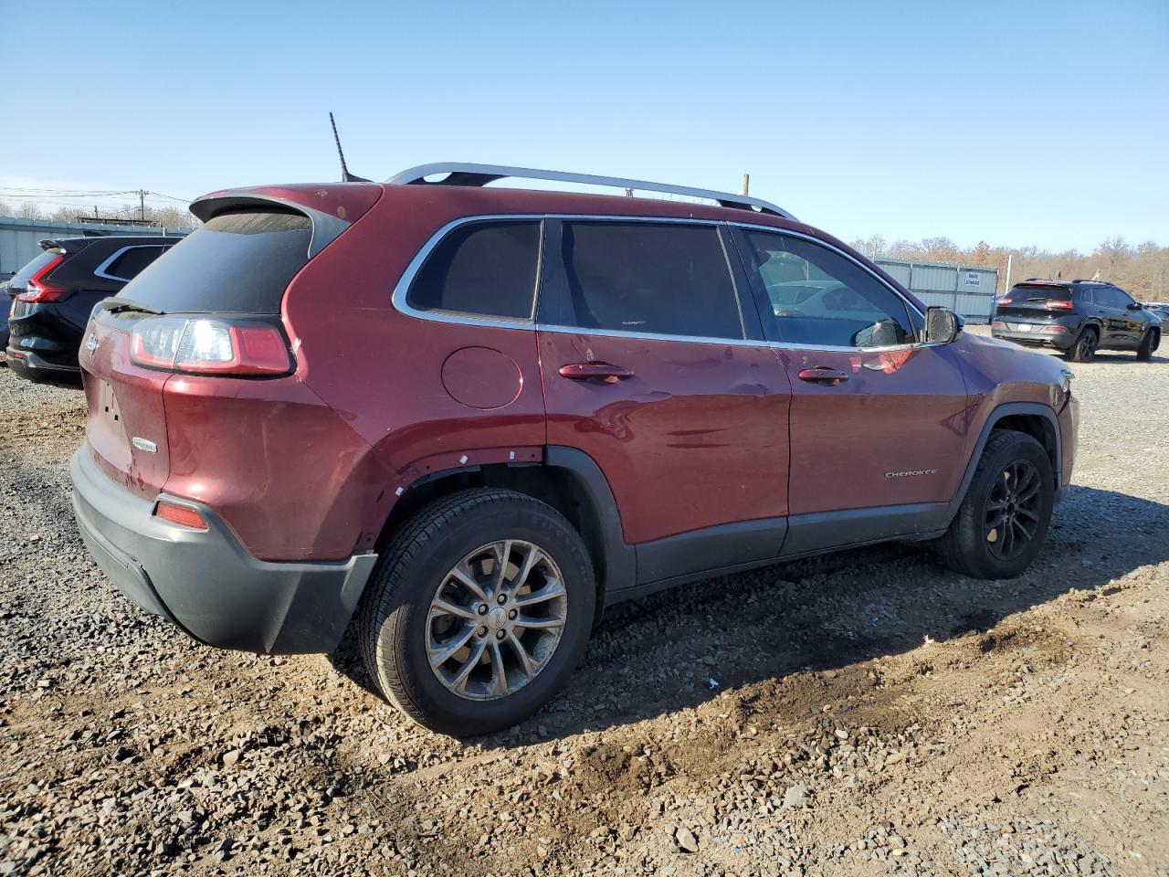 2019 Jeep Grand Cherokee VIN 1C4PJMLB8KD195115 Copart auction photo, side / front end damage thumbnail 3