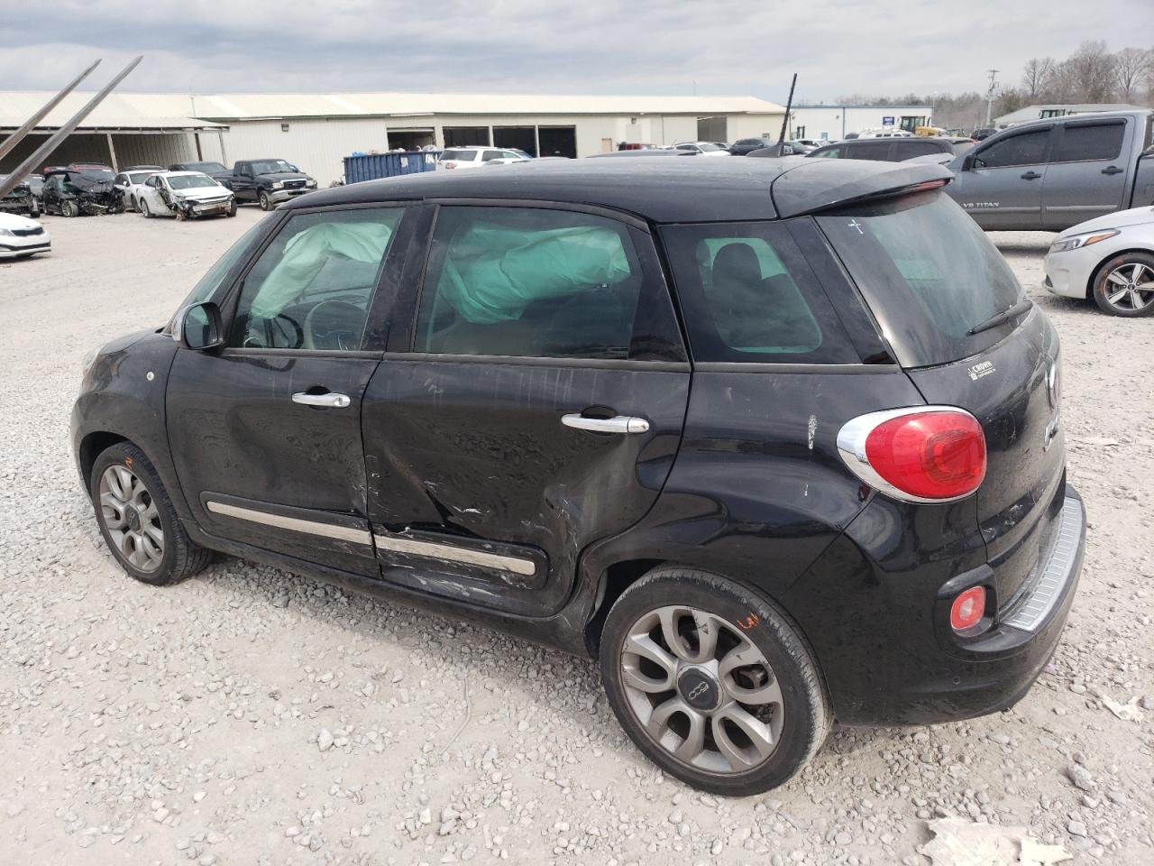 2017 Fiat 500 VIN ZFBCFACH1HZ040164 Copart auction photo, side damage thumbnail 2
