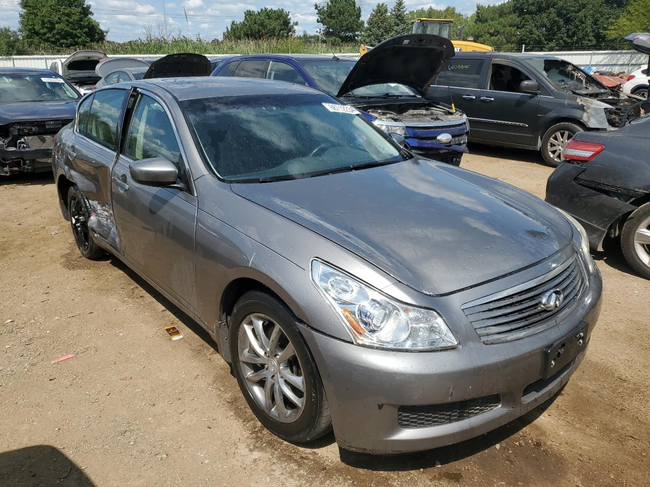 2009 Infiniti G VIN JNKCV61F99M353054 Copart auction photo, side damage thumbnail 4