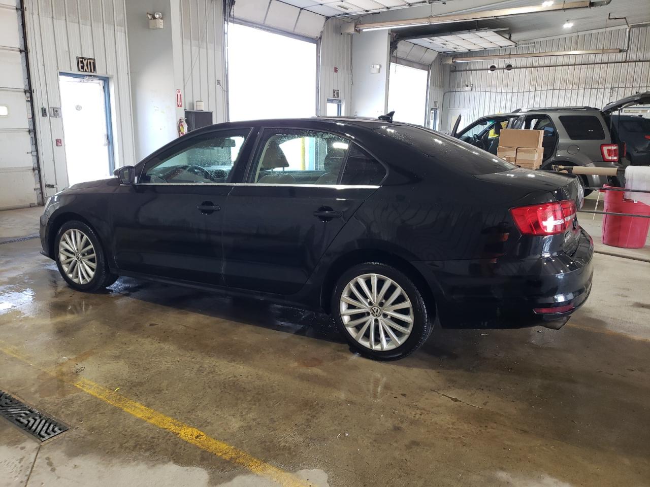 2015 Volkswagen Jetta VIN 3VWD17AJXFM250461 Copart auction photo, side damage thumbnail 2