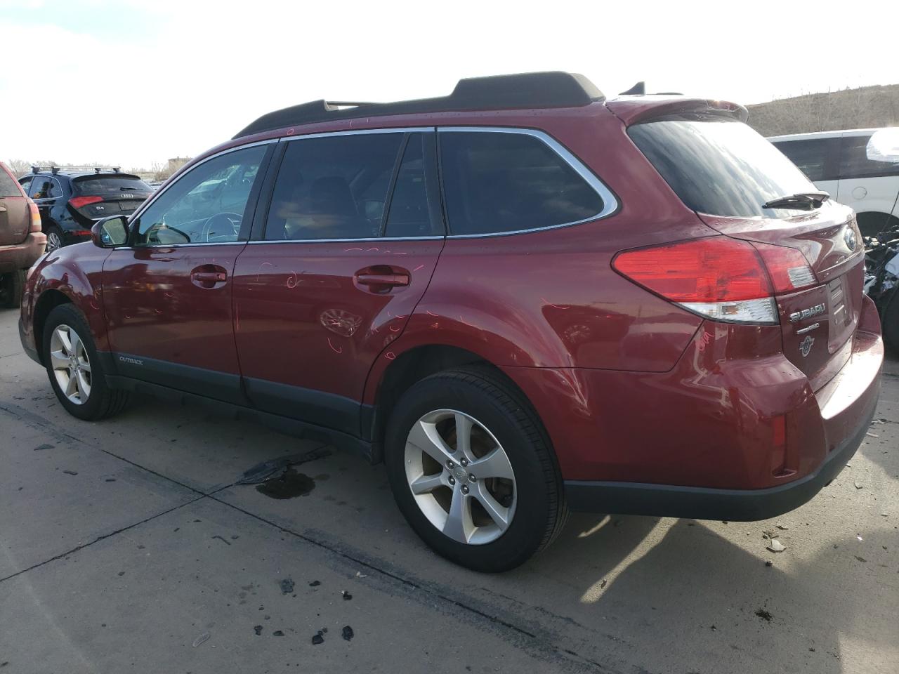 2014 Subaru Outback VIN 4S4BRBMC7E3235110 Copart auction photo, front end / hail damage thumbnail 2