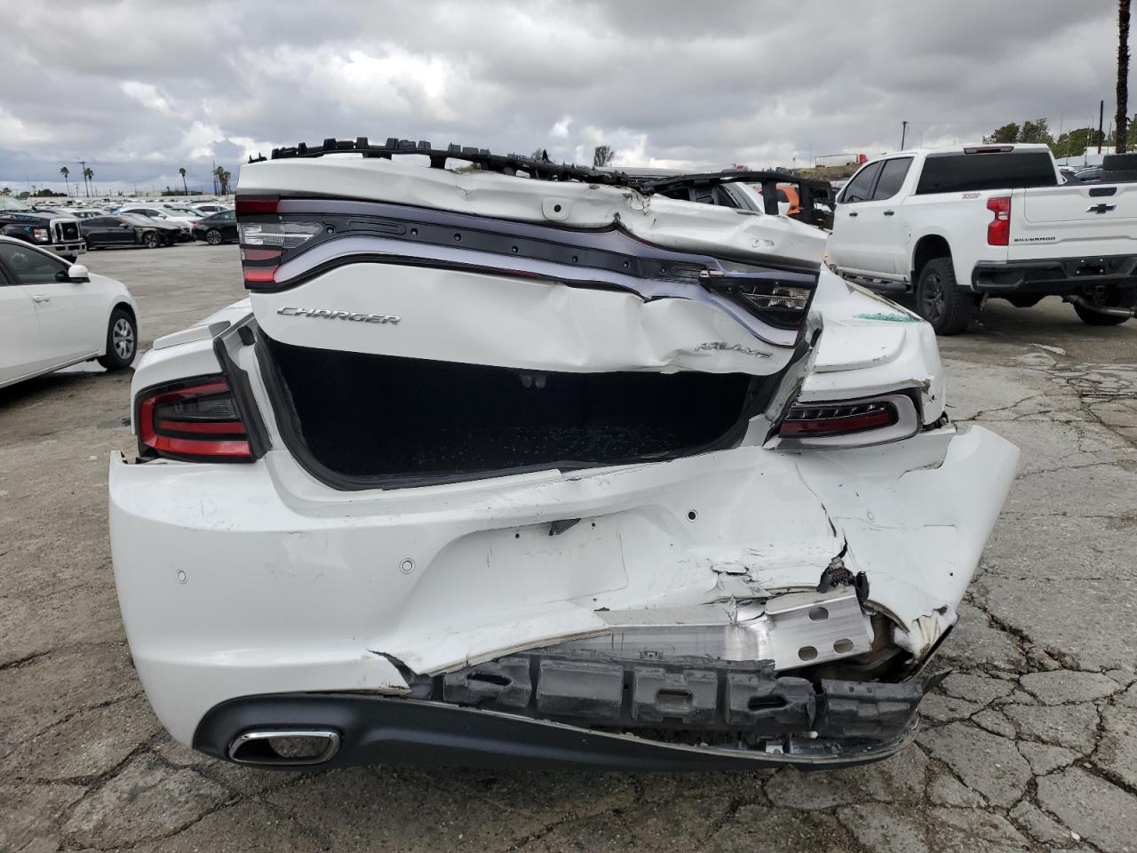 2017 Dodge Charger VIN 2C3CDXHG4HH603265 Copart auction photo, rear end damage thumbnail 6