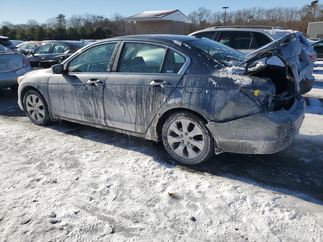 2008 Honda Accord VIN 1HGCP26898A036360 Copart auction photo, rear end damage thumbnail 2
