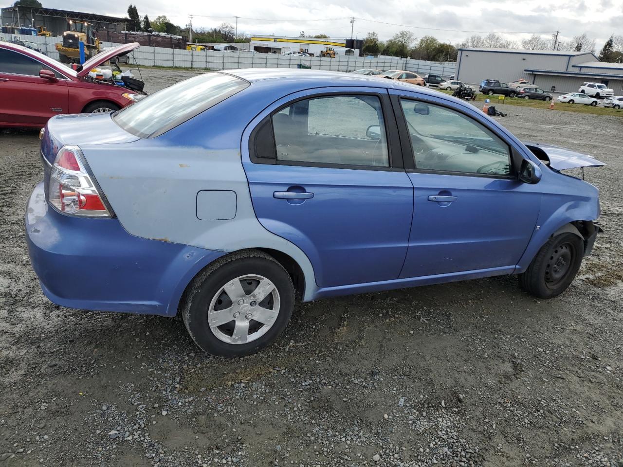 2009 Chevrolet Aveo VIN KL1TD56E19B400515 Copart auction photo, undercarriage / front end damage thumbnail 3