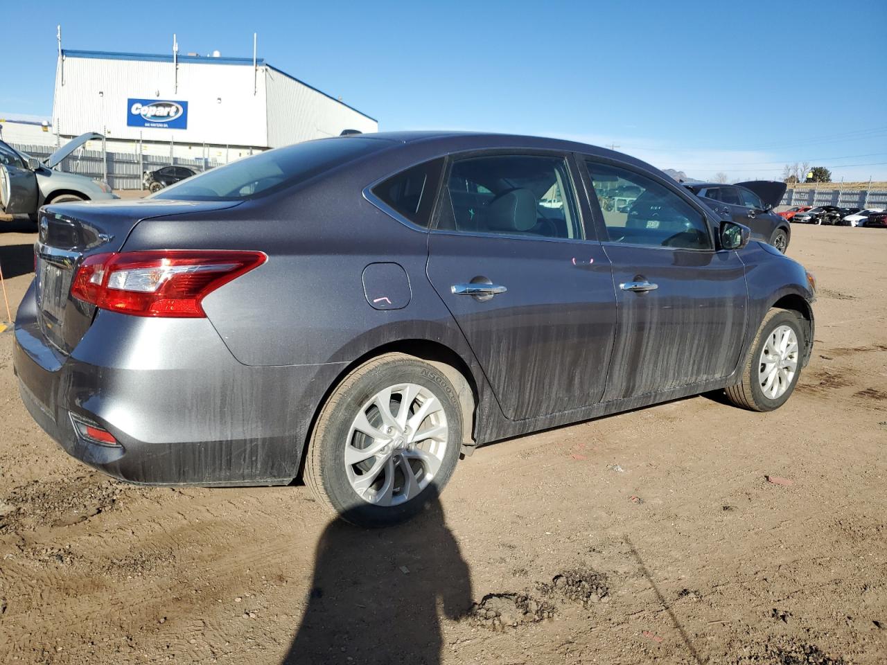 2019 Nissan Sentra VIN 3N1AB7AP6KY448600 Copart auction photo, front end / side damage thumbnail 3
