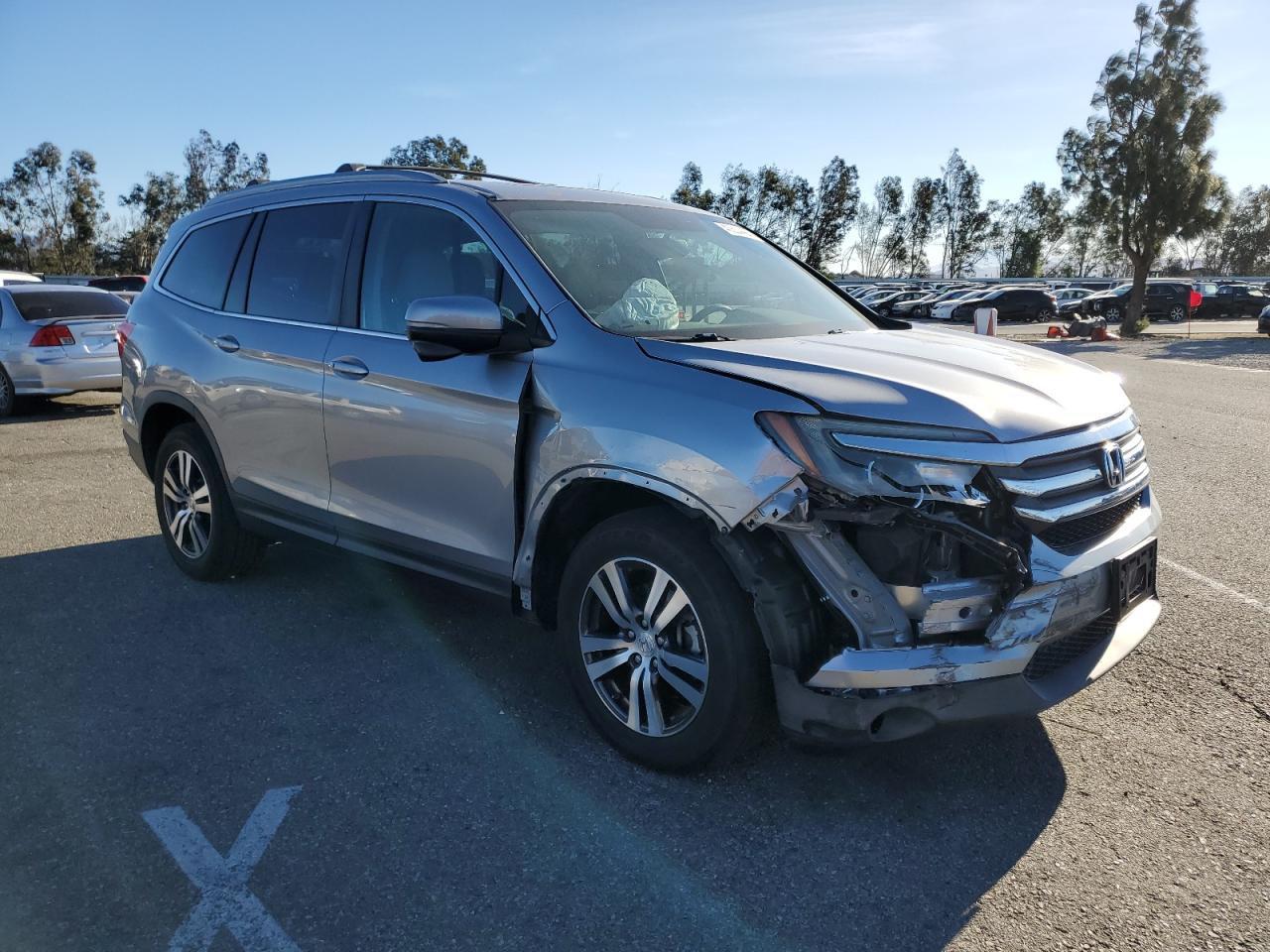 2016 Honda Pilot VIN 5FNYF5H58GB021432 Copart auction photo, front end damage thumbnail 4