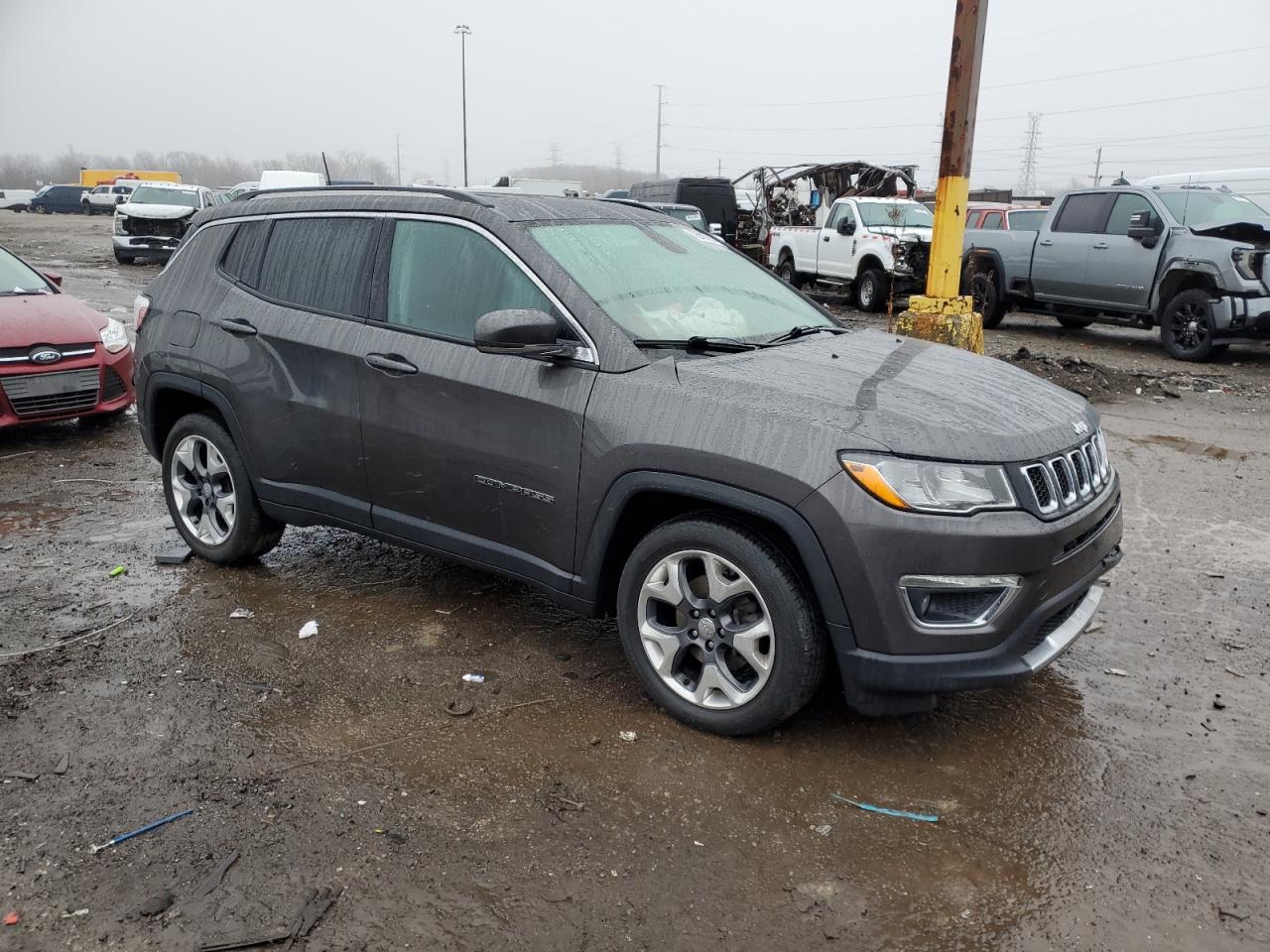 2019 Jeep Compass VIN 3C4NJDCB5KT639228 Copart auction photo, front end damage thumbnail 4