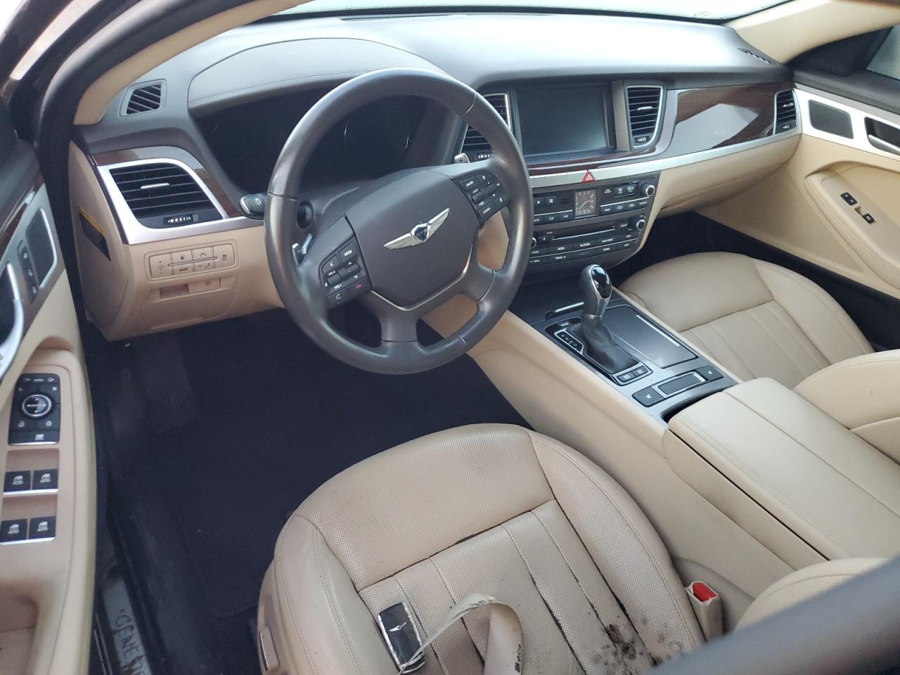 2017 Genesis G80 VIN KMHGN4JE2HU177957 Copart auction photo, water/flood damage thumbnail 8