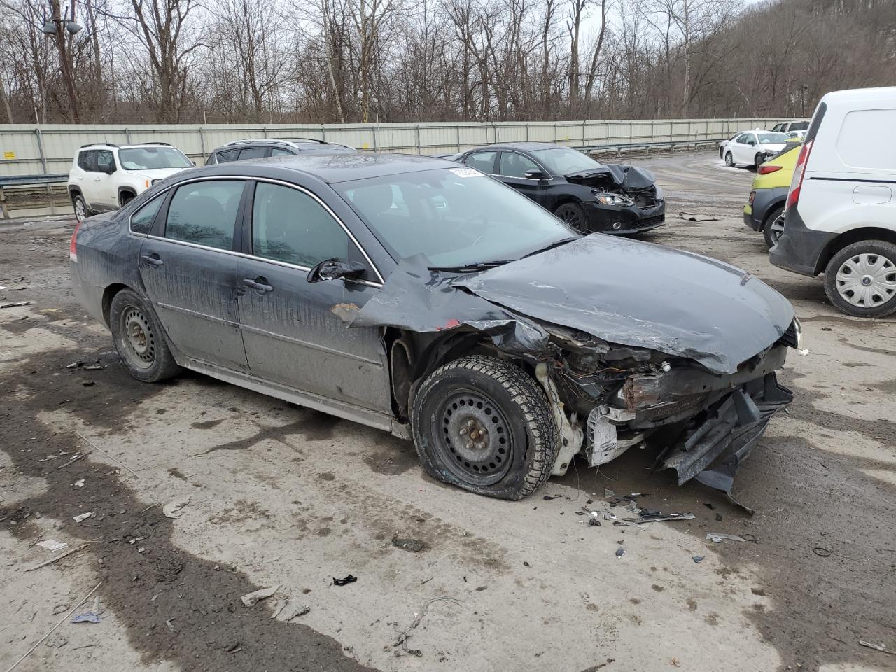 2011 Chevrolet Impala VIN 2G1WG5EK4B1112782 Copart auction photo, front end / side damage thumbnail 4