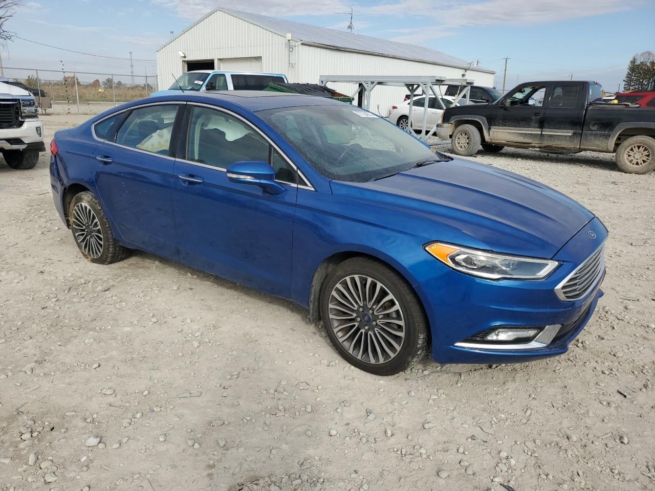 2017 Ford Fusion VIN 3FA6P0H94HR177256 Copart auction photo, rear end / minor dent/scratches damage thumbnail 4