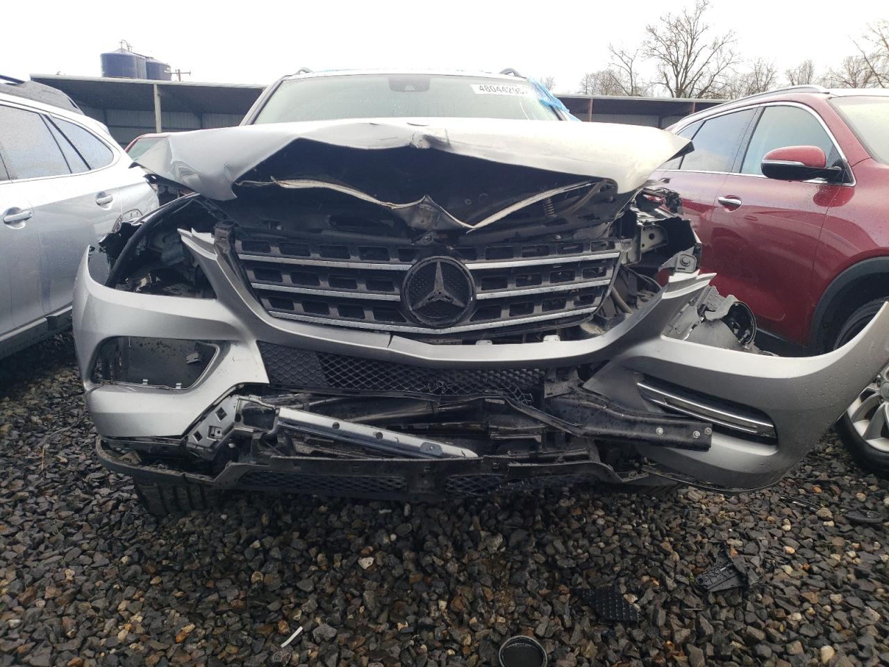 2012 Mercedes-Benz M-klasse VIN 4JGDA2EB7CA088687 Copart auction photo, front end damage thumbnail 5
