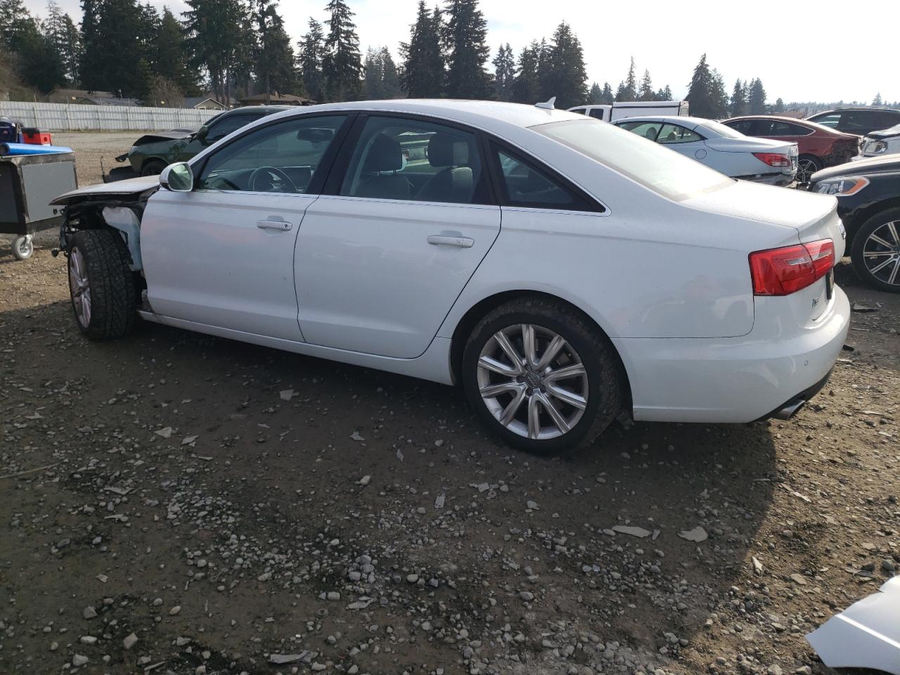 2014 Audi A6 VIN WAUFMAFC5EN013100 Copart auction photo, front end damage thumbnail 2