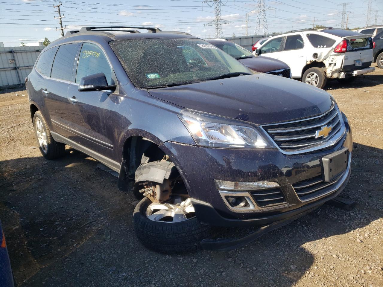 2017 Chevrolet Traverse VIN 1GNKVJKDXHJ243277 Copart auction photo, front end damage thumbnail 4