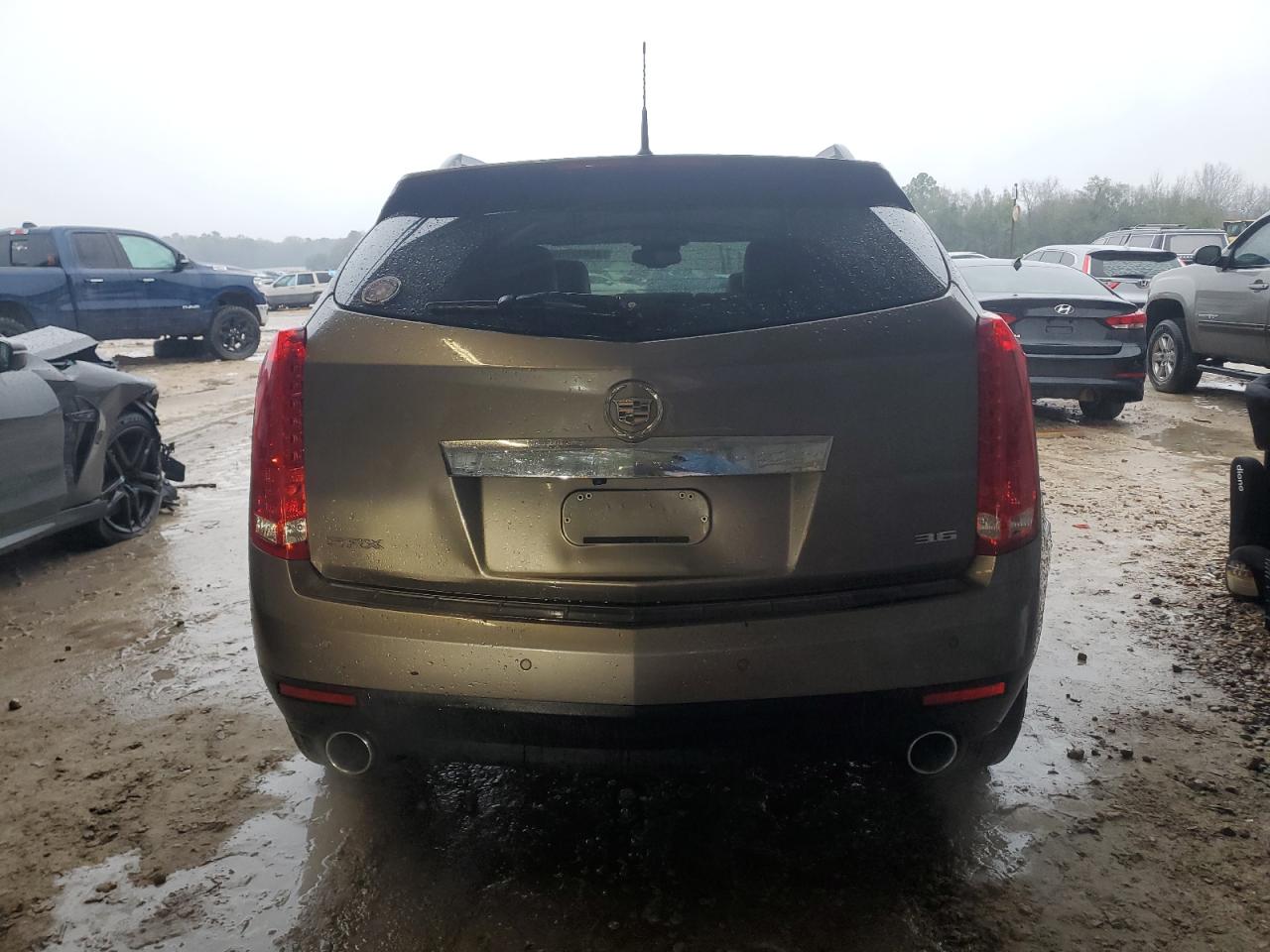2012 Cadillac SRX VIN 3GYFNBE37CS564231 Copart auction photo, rear end damage thumbnail 6