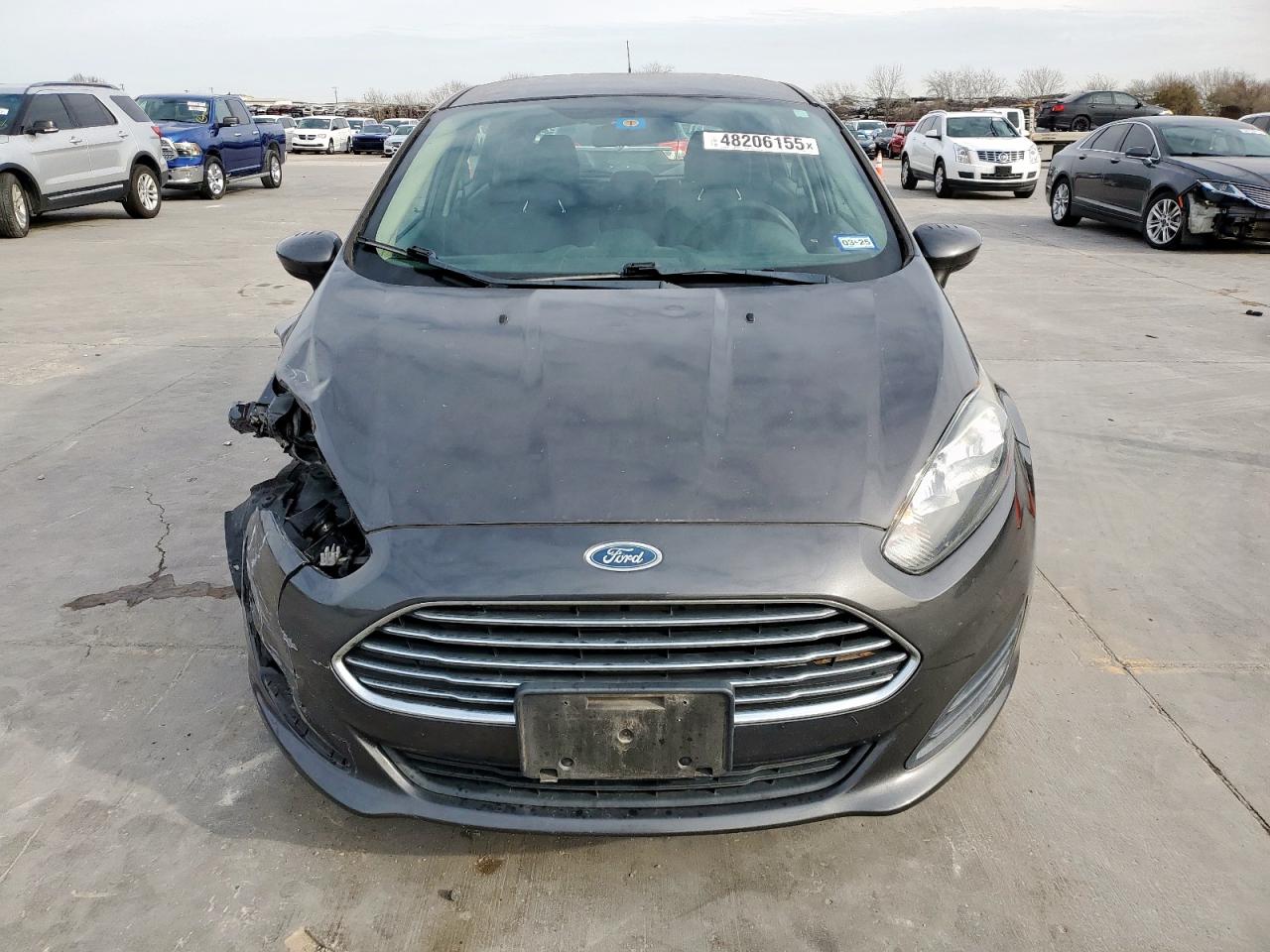 2018 Ford Fiesta VIN 3FADP4EJ1JM110680 Copart auction photo, front end / side damage thumbnail 5