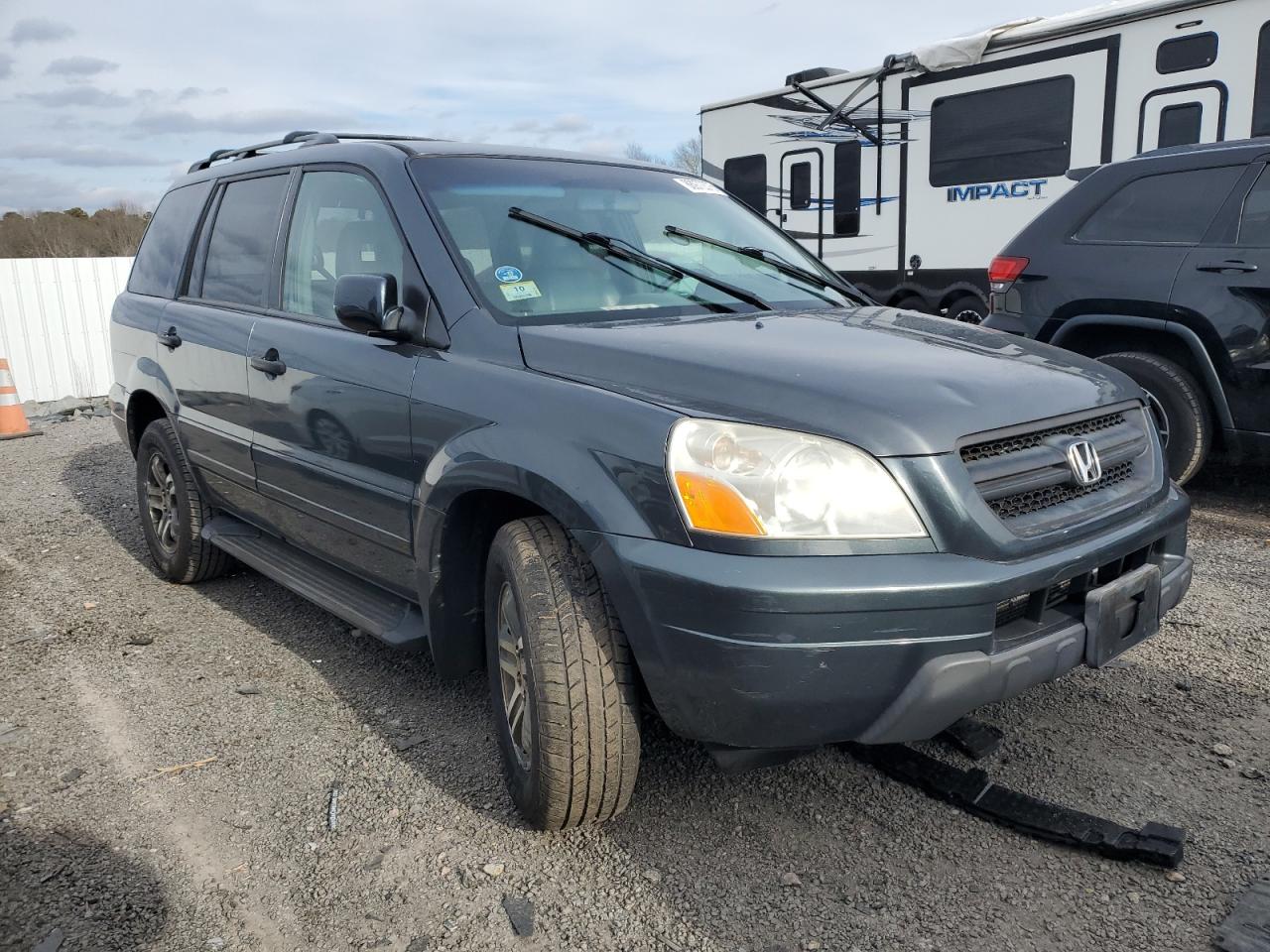 2004 Honda Pilot VIN 2HKYF18644H611609 Copart auction photo, front end damage thumbnail 4