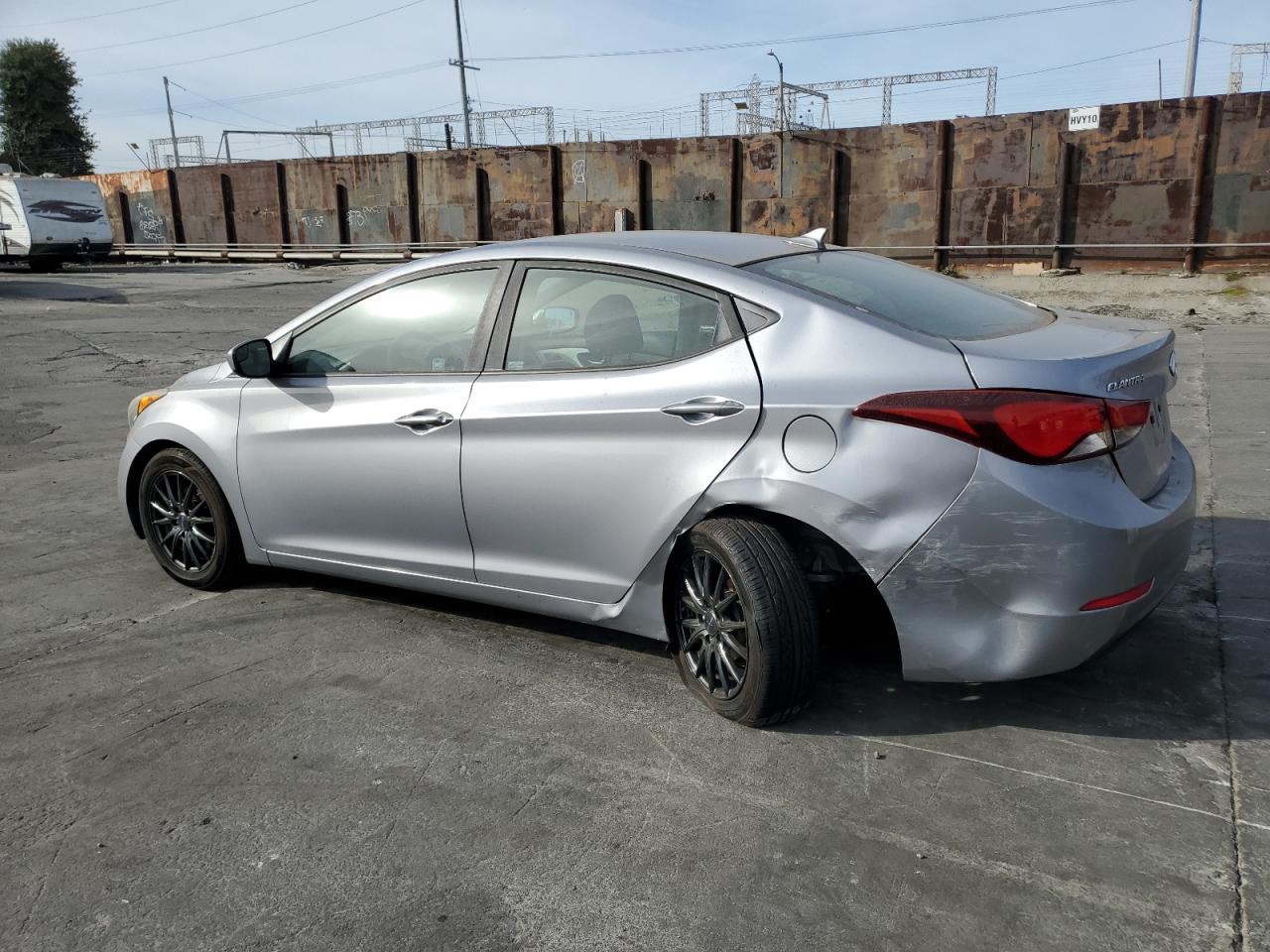 2015 Hyundai Elantra VIN 5NPDH4AE1FH643724 Copart auction photo, undercarriage / rear end damage thumbnail 2