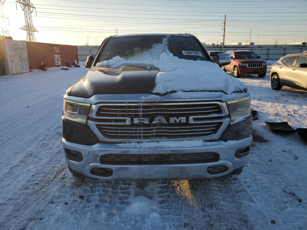 2021 RAM 1500 VIN 1C6RREJT8MN750457 Copart auction photo, side / front end damage thumbnail 5