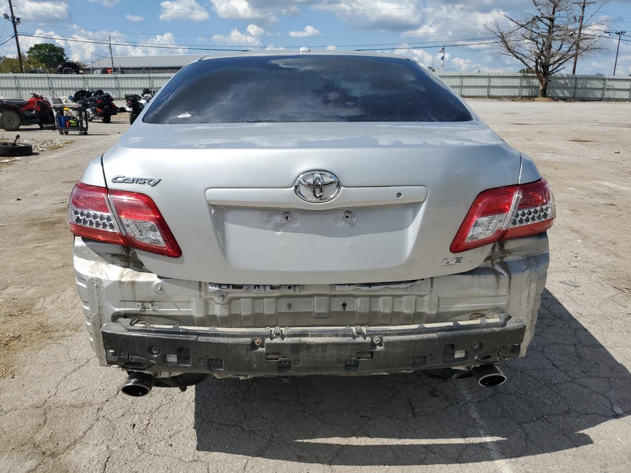 2010 Toyota Camry VIN JTNBK3EK0A3047670 Copart auction photo, rear end / side damage thumbnail 6