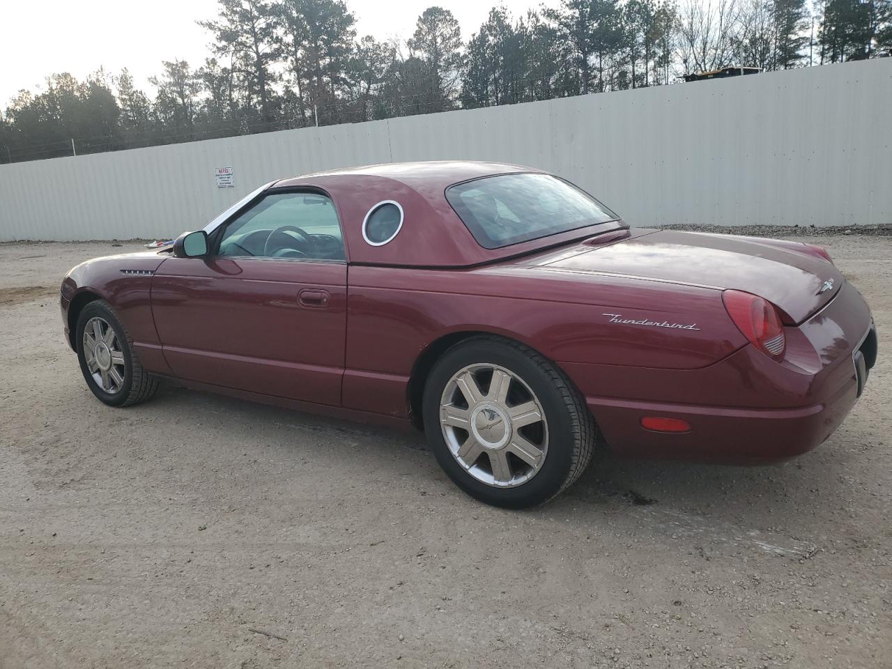 2004 Ford Thunderbird VIN 1FAHP60A94Y111945 Copart auction photo, normal wear damage thumbnail 2