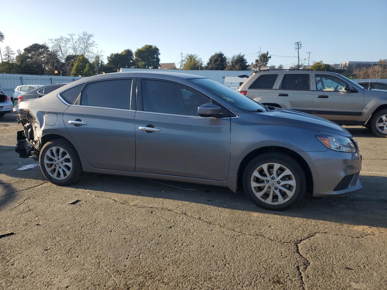 2018 Nissan Sentra VIN 3N1AB7AP8JY210987 Copart auction photo, rear end / side damage thumbnail 4