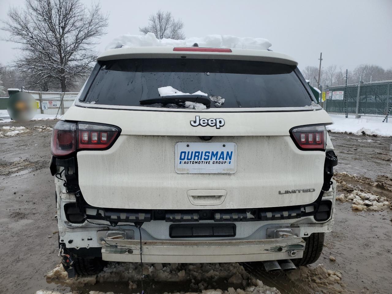 2021 Jeep Compass VIN 3C4NJCCB8MT531294 Copart auction photo, side / rear end damage thumbnail 6