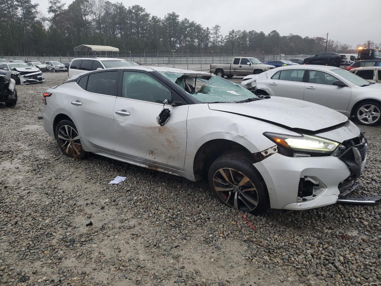 2019 Nissan Maxima VIN 1N4AA6AV1KC360898 Copart auction photo, all over damage thumbnail 4
