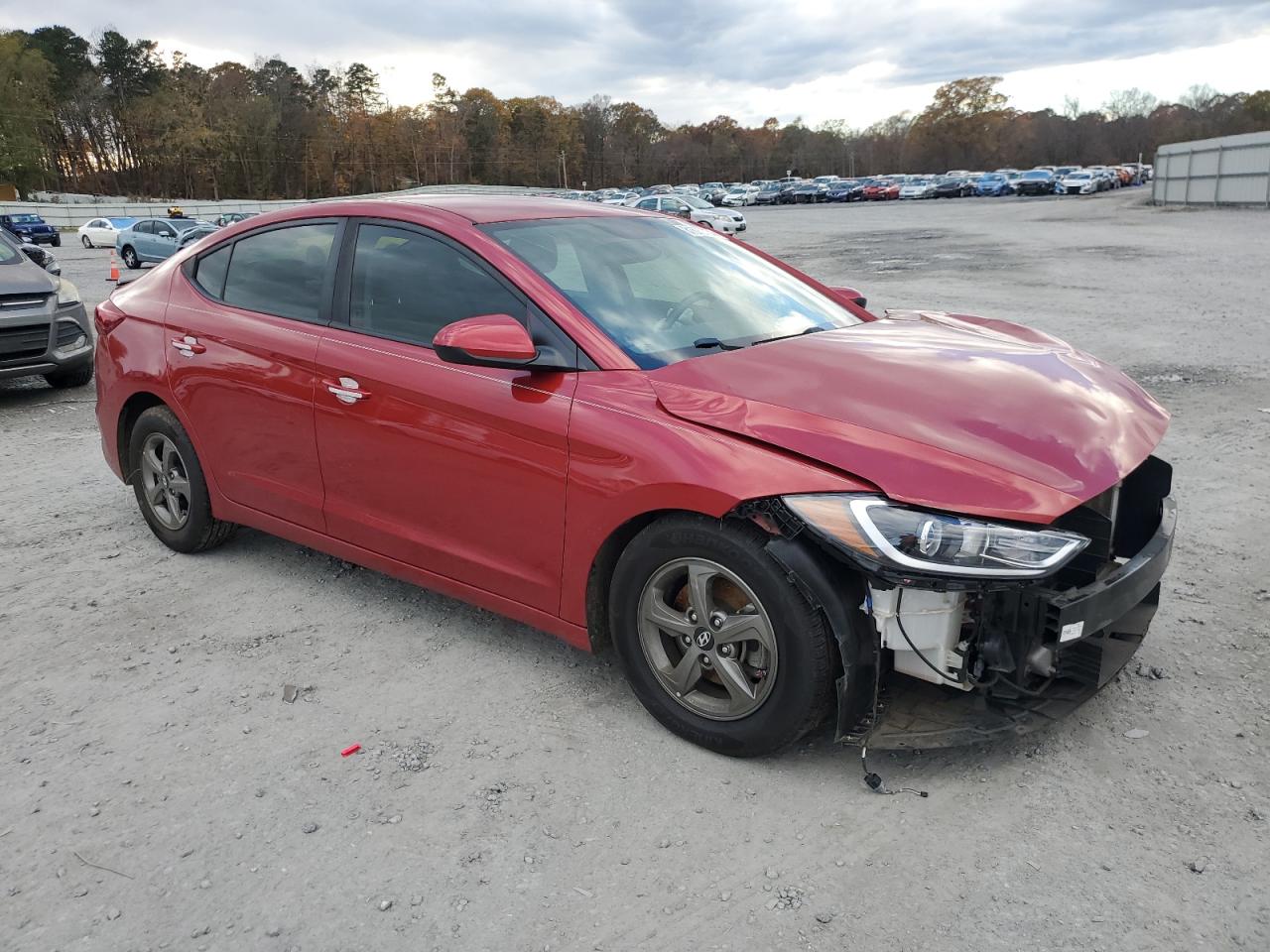 2018 Hyundai Elantra VIN 5NPD94LA3JH307184 Copart auction photo, front end / minor dent/scratches damage thumbnail 4