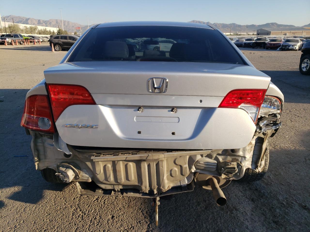2006 Honda Civic VIN 1HGFA16896L035655 Copart auction photo, rear end damage thumbnail 6