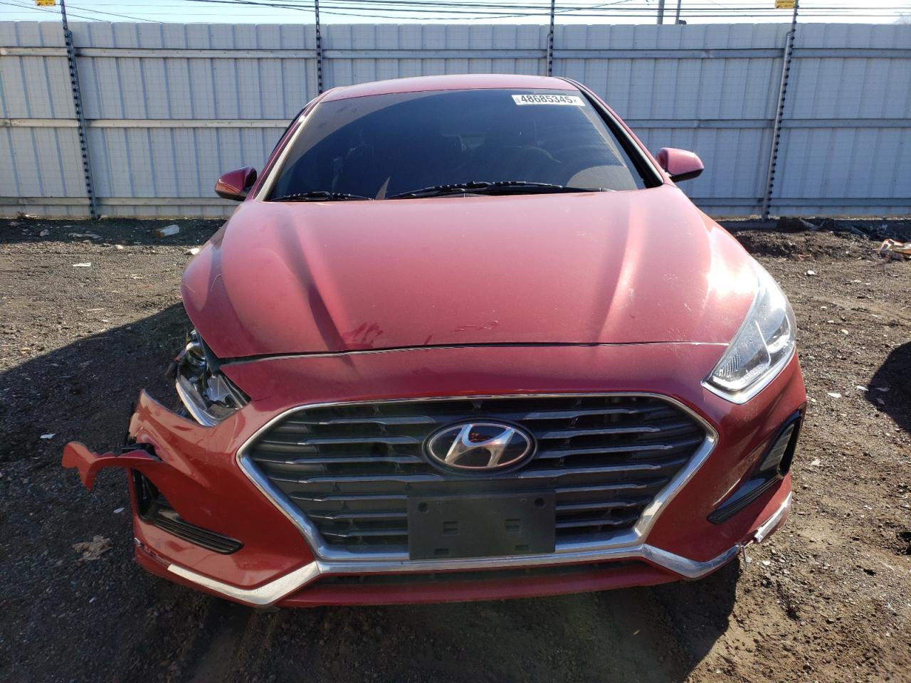 2019 Hyundai Sonata VIN 5NPE24AF2KH812190 Copart auction photo, undercarriage / side damage thumbnail 5