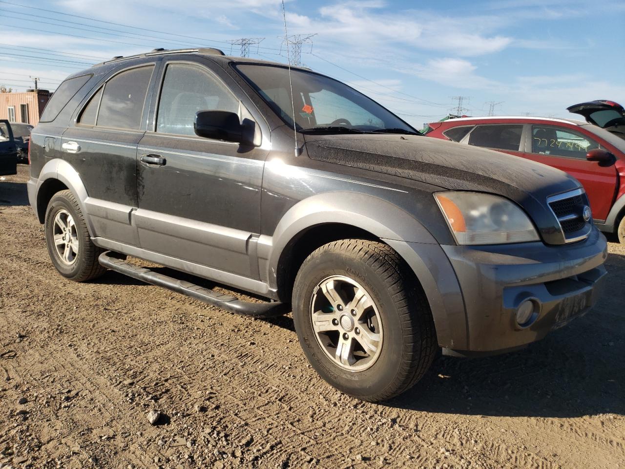 2006 KIA Sorento VIN KNDJD733865551196 Copart auction photo, all over damage thumbnail 4