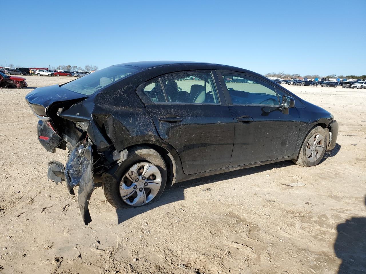 2015 Honda Civic VIN 19XFB2F54FE281870 Copart auction photo, rear end / front end damage thumbnail 3